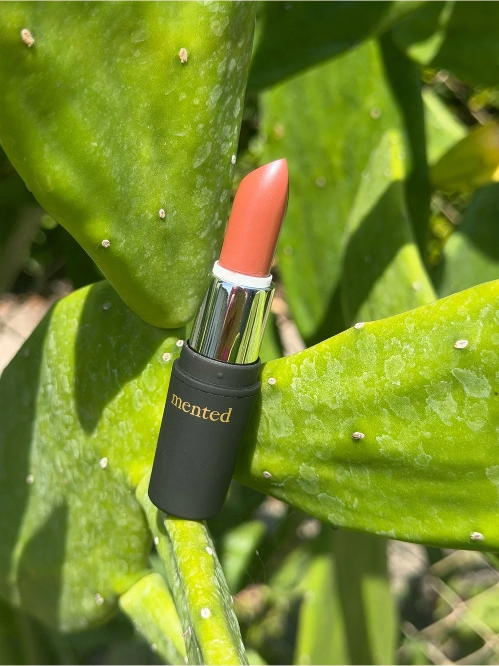 MENTED COSMETICS Peach Please Semi Matte Lipstick — Warm Terracotta Nude